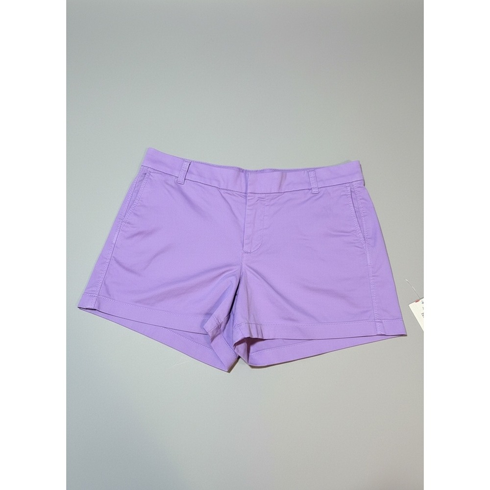 J. Crew Chino Shorts Womens 14 Purple Lavender 4 Inch Inseam Re-Imagined Stretch